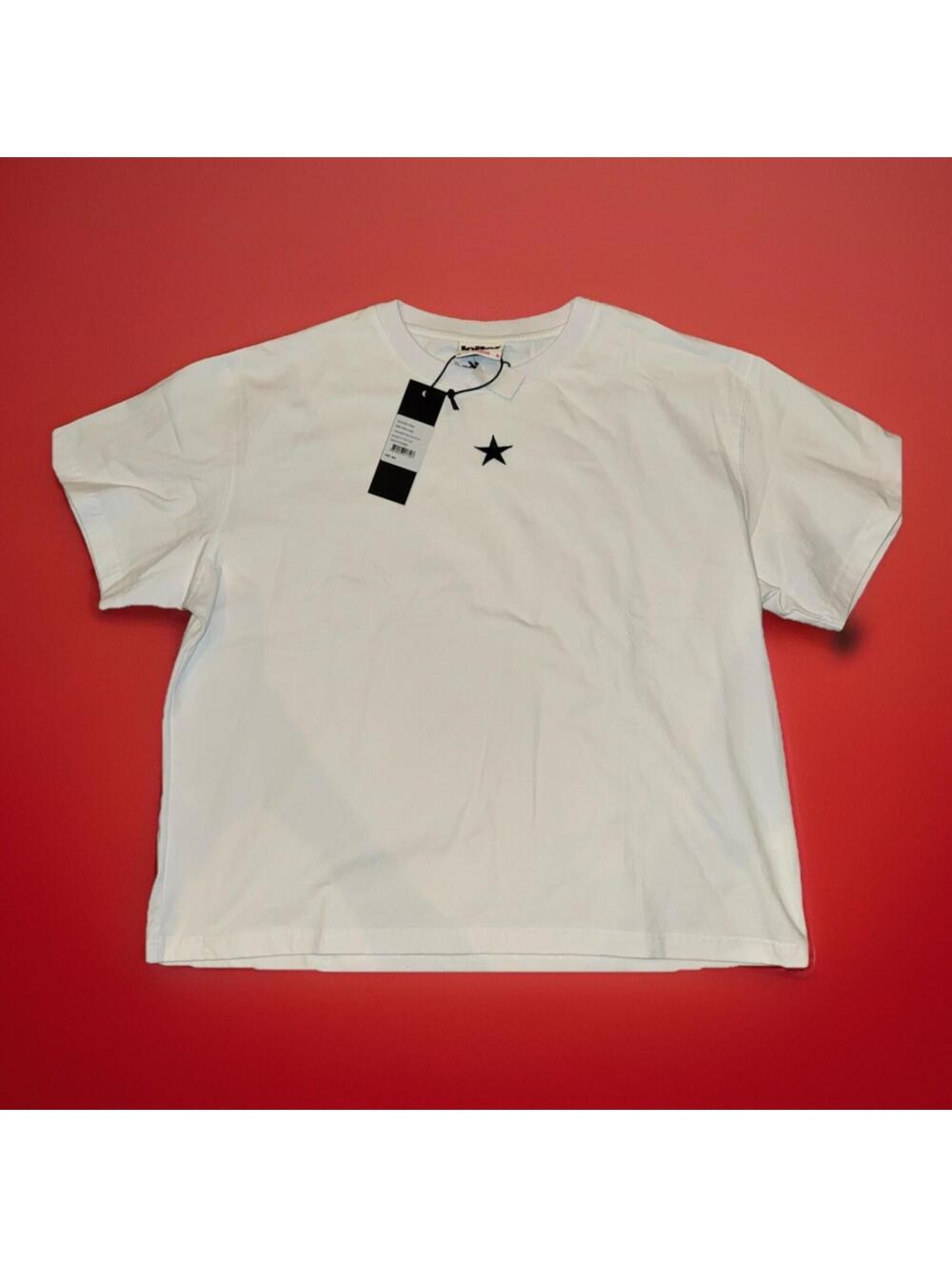 Loiter White Cropped Boxer Fitted Tee Size XL New W/ Tags SOLD OUT ONLINE